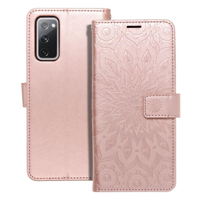 OEM - Galaxy S20 FE Plånboksfodral Forcell Mezzo - Rosé- Guld