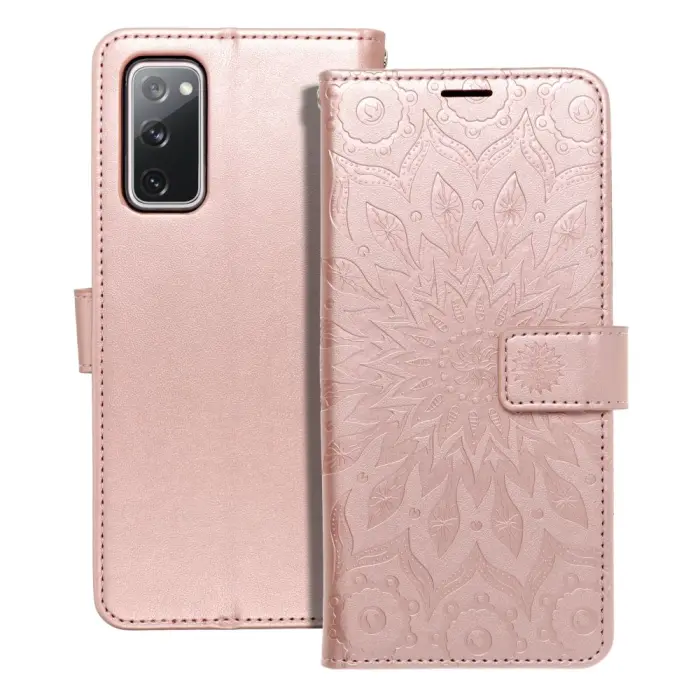 OEM - Galaxy S20 FE Plånboksfodral Forcell Mezzo - Rosé- Guld