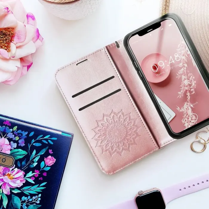 OEM - Galaxy S20 FE Plånboksfodral Forcell Mezzo - Rosé- Guld
