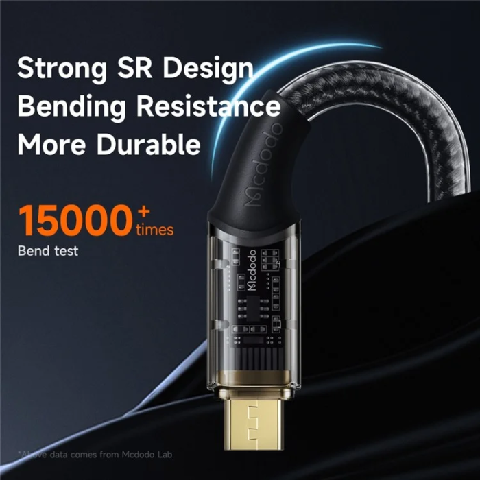 MCDODO - MCDODO USB - Micro-USB 3A Kabel 1.2m CA-210 Amber - Svart