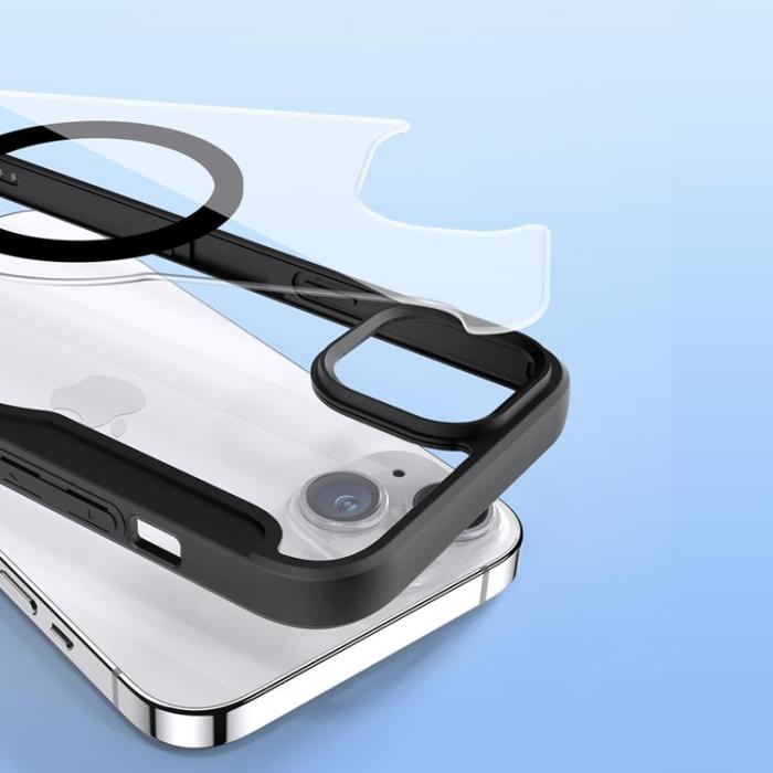 Dux Ducis - Dux Ducis iPhone 15 Plånboksfodral Magsfae Skin X Pro - Svart