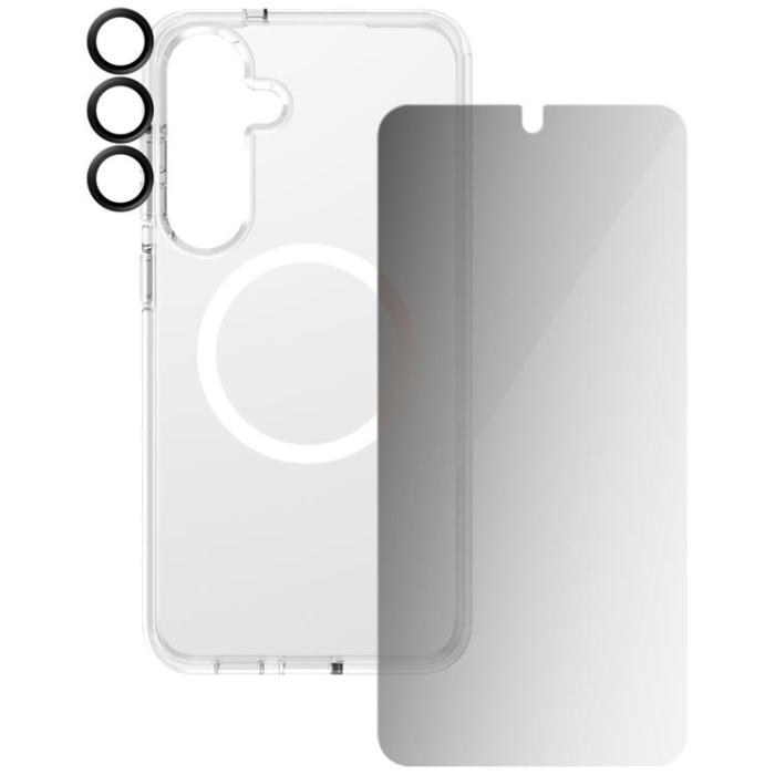 PanzerGlass - [3in1] CARE Galaxy S25 Plus MagSafe Skal, Privacy Härdat Glas, Kameralinsskydd