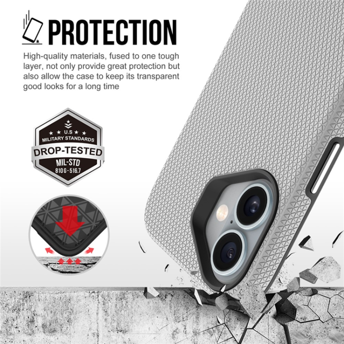 A-One Brand - iPhone 17 Mobilskal MagSafe Protective TPU+PC - Silver