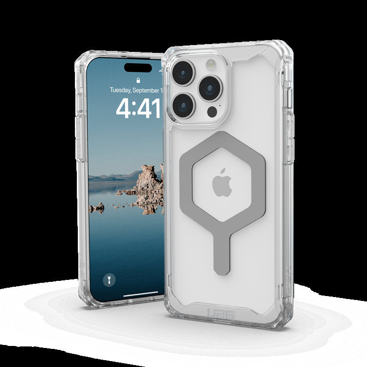 UAG iPhone 15 Pro Max Mobilskal Magsafe Plyo - Ice/Silver | 2353 | AlltMobil