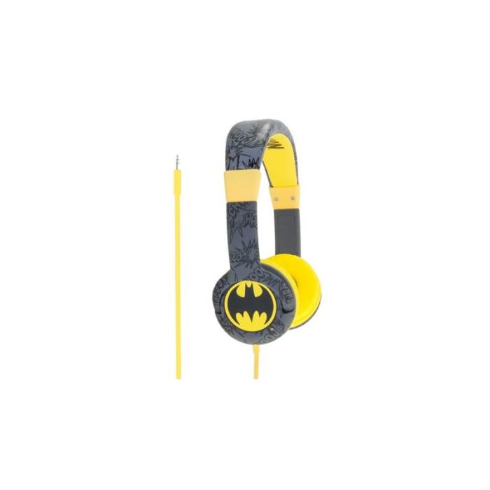 UTGATT5 - BATMAN Hörlur Junior On-Ear 85dB Svart/Gul