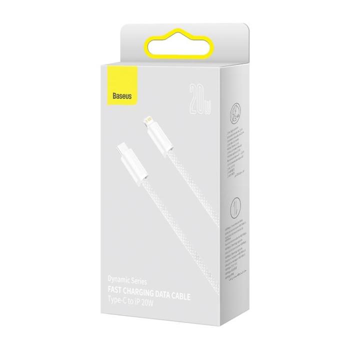 BASEUS - Baseus USB-C Till Lightning Kabel 20W 1m Dynamic PD - Svart