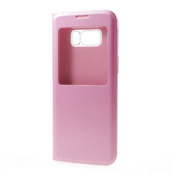 OEM - Flip View mobilfodral till Samsung Galaxy S8 Plus - Rosa