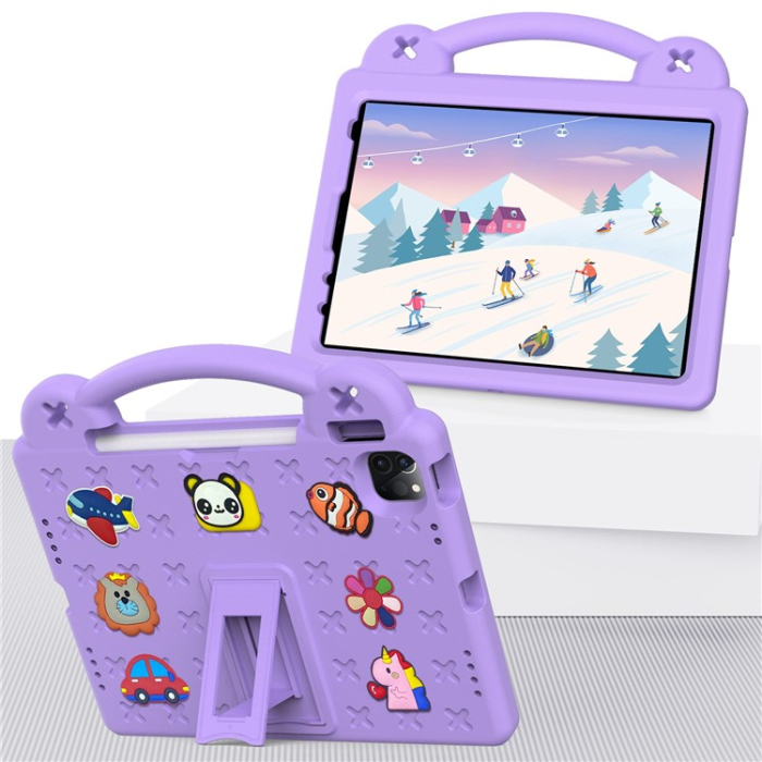 A-One Brand - iPad Pro 11 (2018/2020/2021/2022) Skal EVA Kickstand Shockproof - Lila