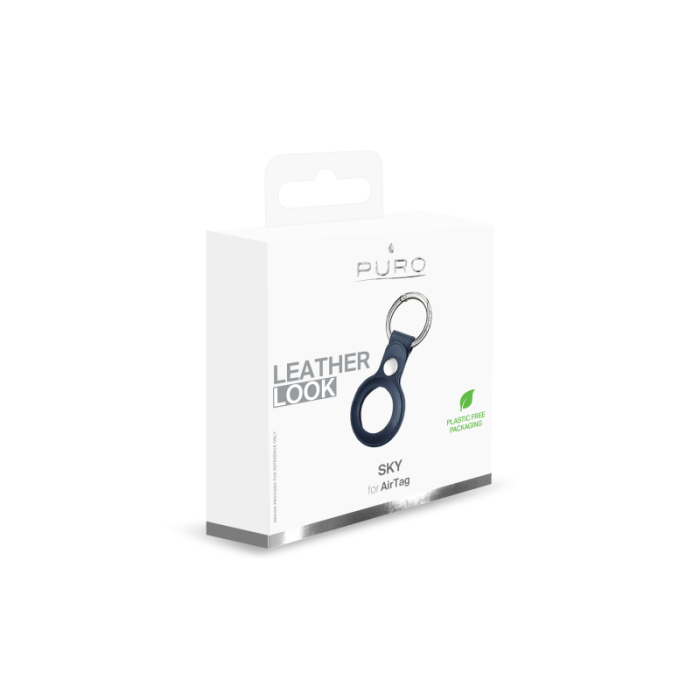 UTGATT1 - Puro - SKY Keychain Skal Apple AirTag - Blå