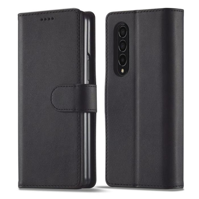 UTGATT - Galaxy Z Fold 4 Plånboksfodral - Svart