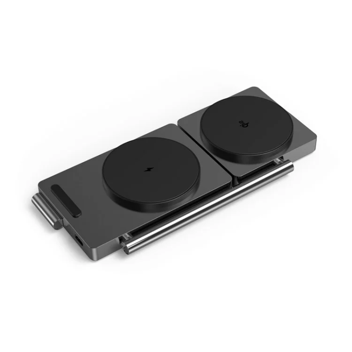 OEM - Qi2 3in1 Hopfällbar MagSafe Trådlös Laddare 30W M39 - Svart