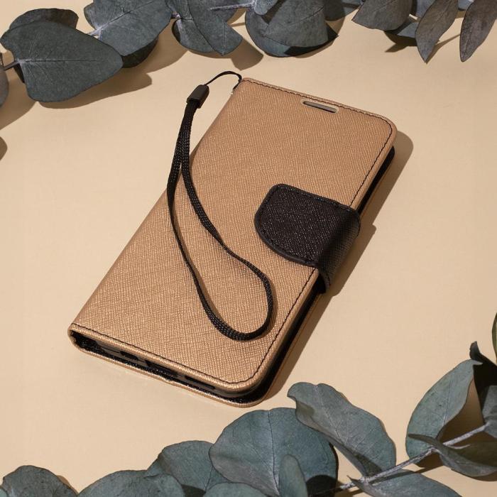 OEM - Snyggt fodral för Samsung Galaxy A51 svart-guld