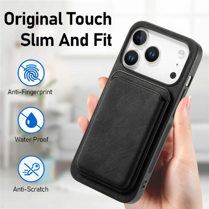 A-One Brand - iPhone 17 Pro Max Mobilskal Retro Detachable - Svart