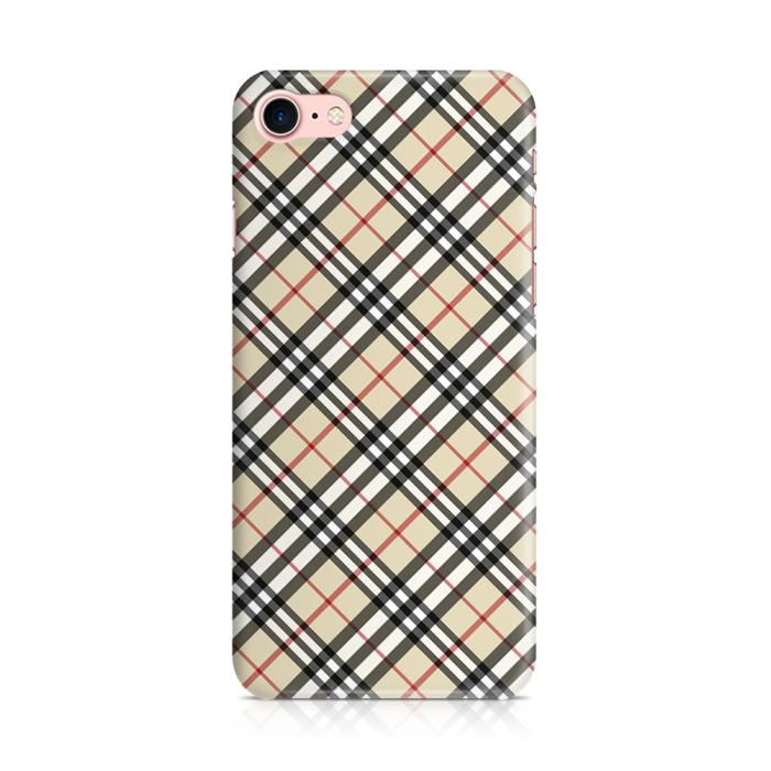 UTGATT5 - Skal till Apple iPhone 7/8 - Rutig diagonal - Beige