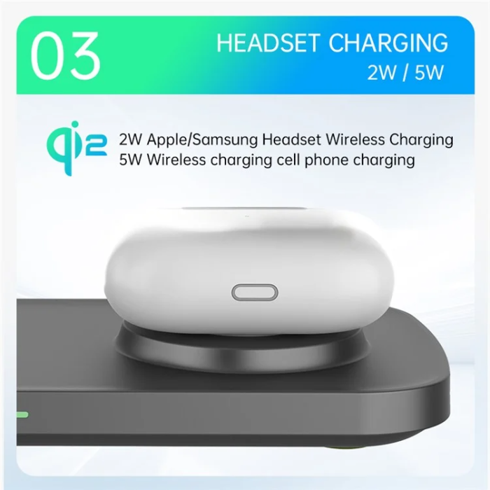 OEM - 3-in-1 Trådlös Laddare Magsafe för Apple & Samsung Qi2 15W