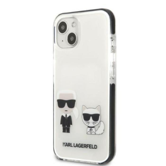 KARL LAGERFELD - Karl Lagerfeld iPhone 13 mini Skal Karl & Choupette - Vit