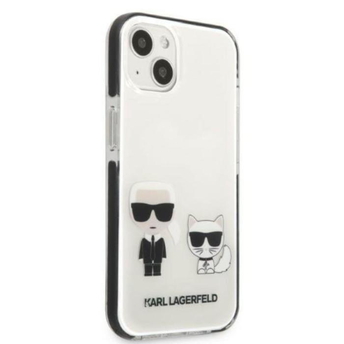 KARL LAGERFELD - Karl Lagerfeld iPhone 13 mini Skal Karl & Choupette - Vit