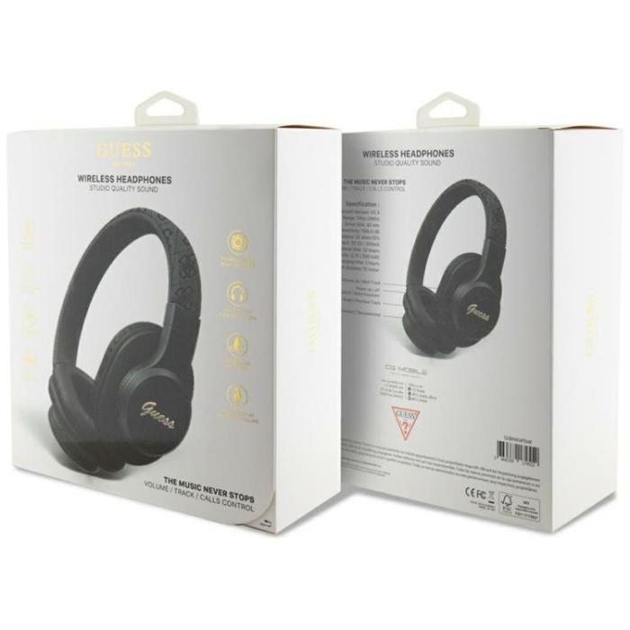 Guess - Guess Over-Ear Hörlurar Bluetooth 4G Läder Tone Script