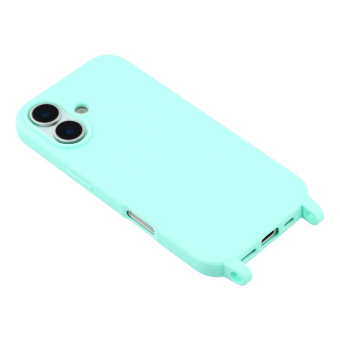 A-One Brand - iPhone 17 Mobilskal TPU med Hål för Rem - Mintgrön