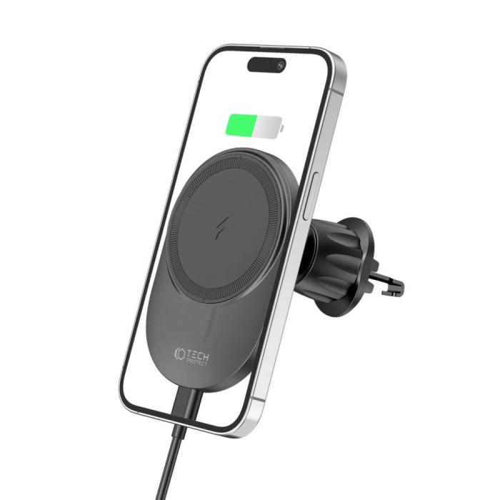 Tech-Protect - Tech-Protect Magsafe Billaddare Magnetic 15W - Svart