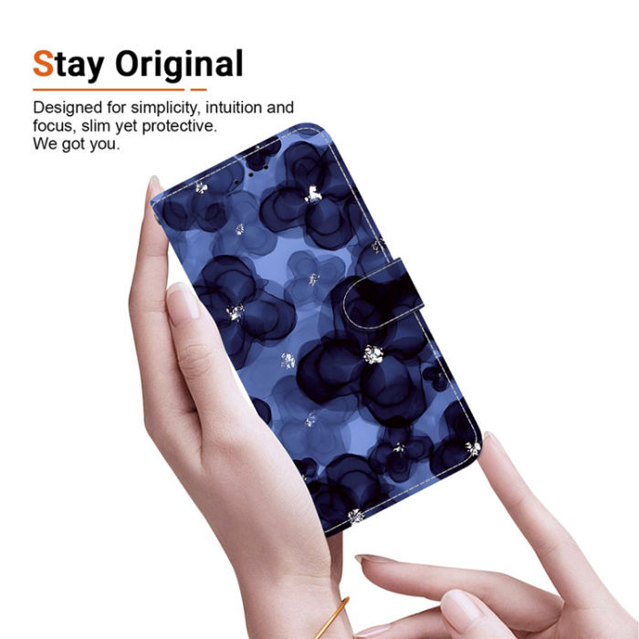 A-One Brand - Sony Xperia 1 VII Plånboksfodral Pattern Printing - Bläckblå