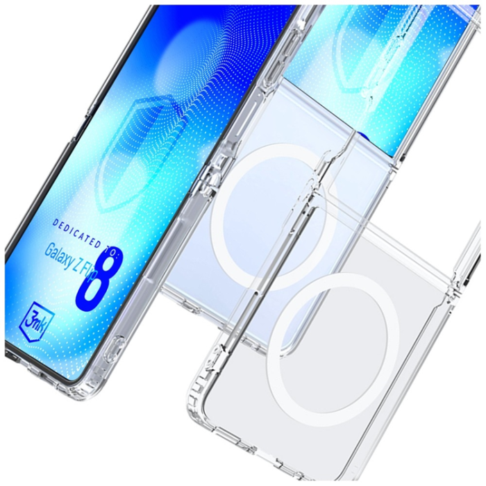 3MK - 3mk Mobilskal För Galaxy Z Flip 8 Magsafe Armor - Clear