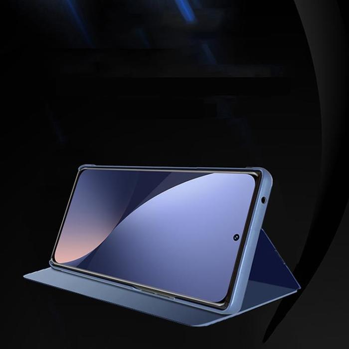 OEM - Xiaomi 12 Lite Fodral Clear View Flip - Blå