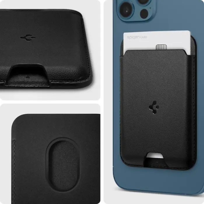 Spigen - Spigen Valentinus Magsafe Universal Magnetic Korthållare - Svart