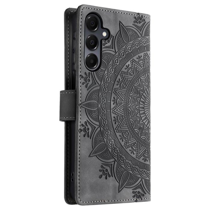 OEM - Style 018 Samsung Galaxy A55 5G Plånboksfodral Konstläder - Grå