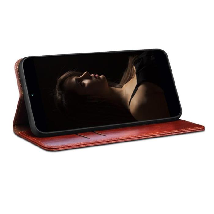OEM - Nothing Phone 1 Plånboksfodral Crazy Horse Flip - Brun