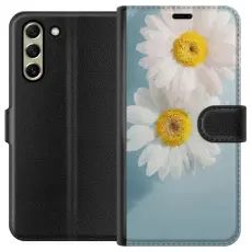 Gustaf - Pl&aring;nboksfodral till Samsung Galaxy S21 FE 5G med Sommarblommor