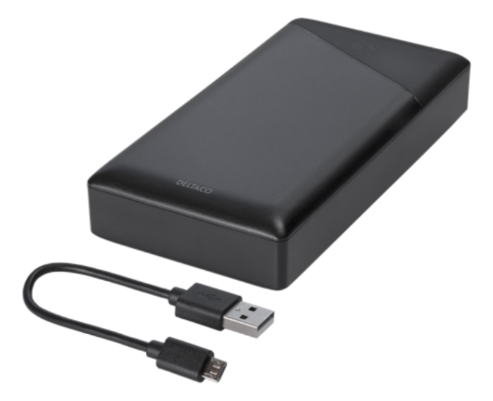 UTGATT1 - DELTACO Powerbank 20000 mAh - Svart