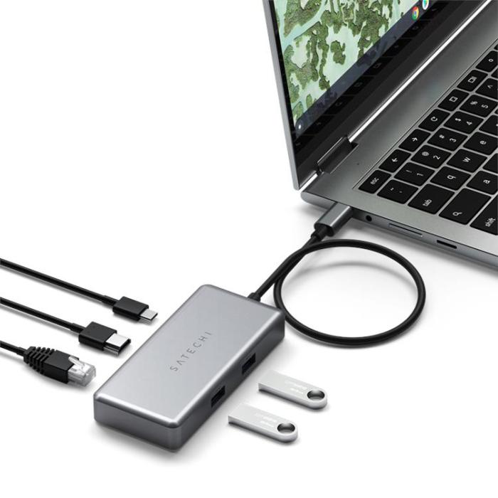 Satechi - Satechi USB-C Multiport Adapter for Chromebook