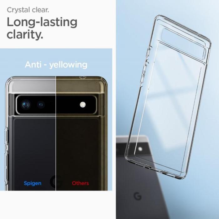 UTGATT - Spigen Ultra Hybrid Skal Google Pixel 6a - Crystal Clear