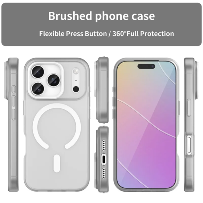 A-One Brand - iPhone 17 Pro Max Mobilskal MagSafe Matte Translucent - Vit