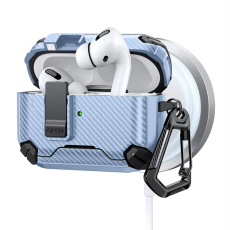 A-One Brand - AirPods Pro Skal Magsafe Carbon Fiber - Babyblå