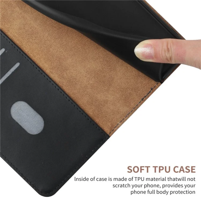 A-One Brand - Xiaomi 15 Ultra Plånboksfodral Nappa Texture Äkta Läder