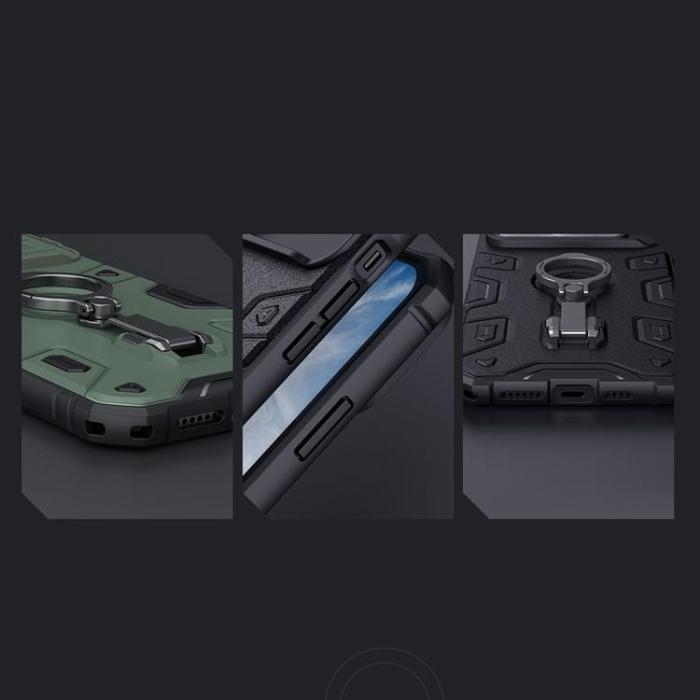 Nillkin - Nillkin iPhone 14 Pro Skal Magsafe CamShield Armor Pro Magnetic - Blå