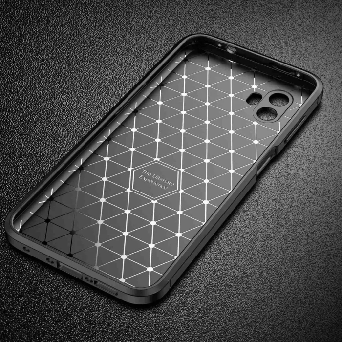 Taltech - Galaxy Xcover 6 Pro Mobilskal Carbon Fiber Texture - Svart