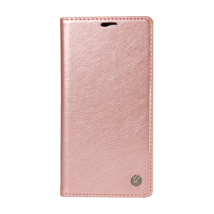 YIKATU - YIKATU Galaxy S26 Ultra Plånboksfodral Litchi Läder - Roséguld