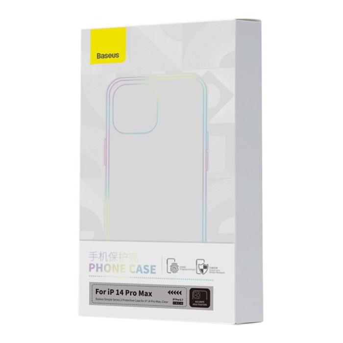 BASEUS - Baseus iPhone 14 Pro Max Mobilskal Armored Corning - Transparent