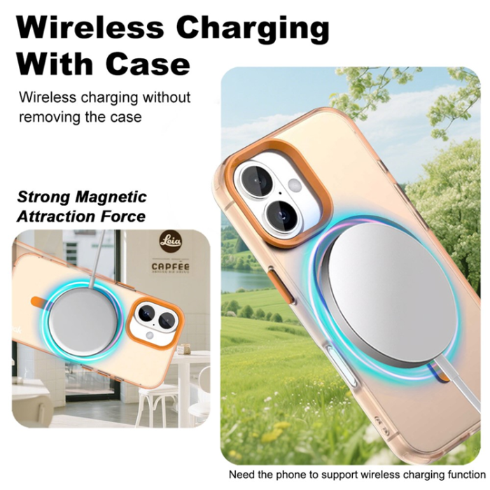 Imak - IMAK iPhone 17 Mobilskal MagSafe Anti Drop - Orange