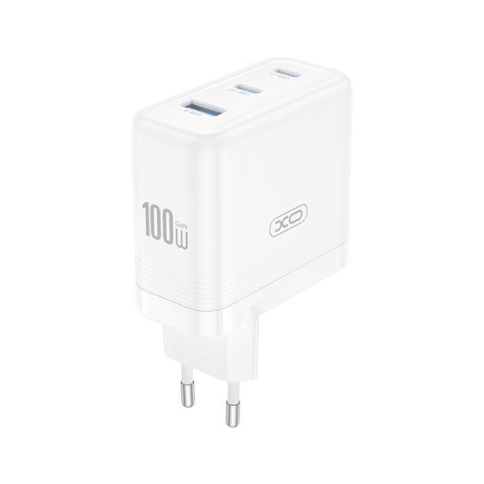 XO - XO Snabbladdare 100W USB-A - 2x USB-C CE35 PD - Vit