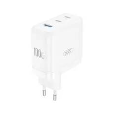 XO - XO Snabbladdare 100W USB-A - 2x USB-C CE35 PD - Vit