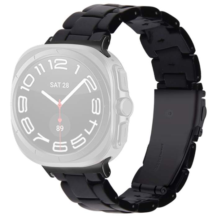 A-One Brand - Galaxy Watch 8/8 Classic (40/44/46mm) Armband Vattentät Acrylic - Svart
