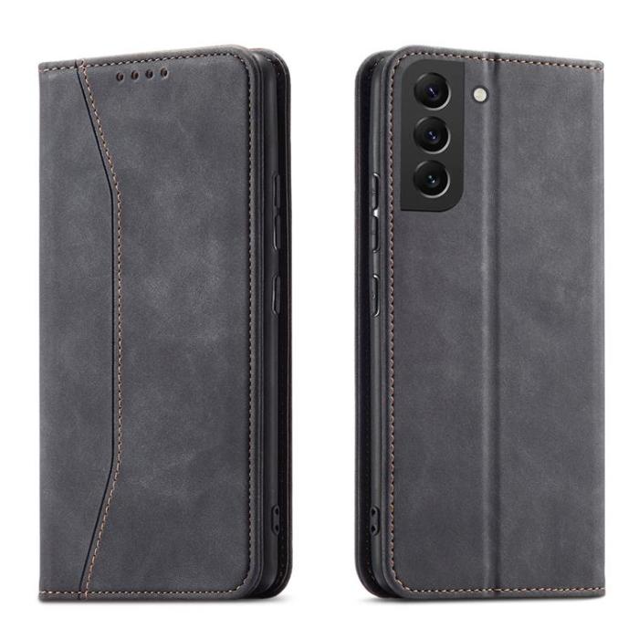 OEM - Galaxy S22 Plus Plånboksfodral Magnet Fancy - Svart