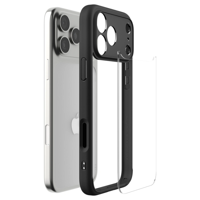Spigen - Spigen iPhone 17 Pro Mobilskal Ultra Hybrid - Matte Svart