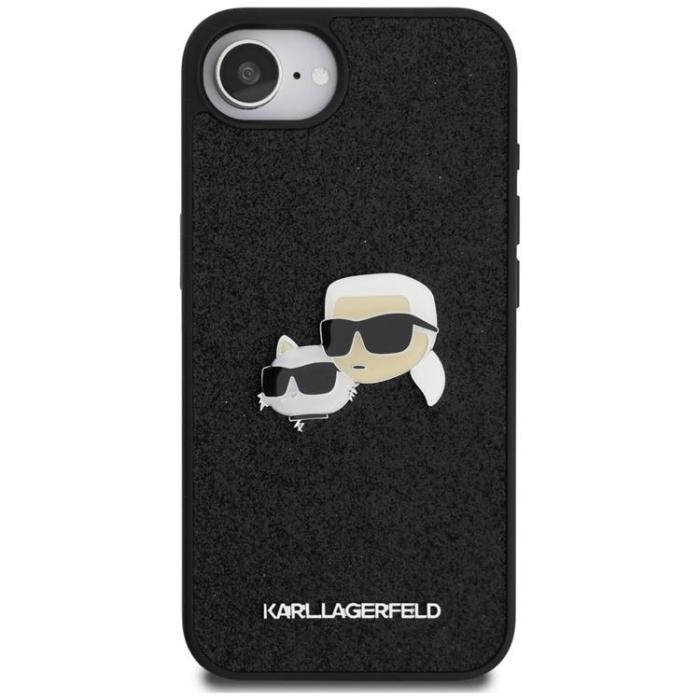 KARL LAGERFELD - Karl Lagerfeld iPhone 16e Mobilskal Fixed Glitter Karl&Choupette
