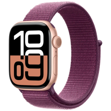 Apple - Apple Watch Series 10 42mm GPS (Purple Aluminium - Ink Sport Loop)