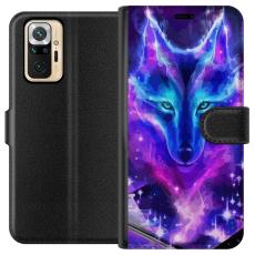 iSecrets - Pl&aring;nboksfodral till Xiaomi Redmi Note 10 Pro med Neon Varg